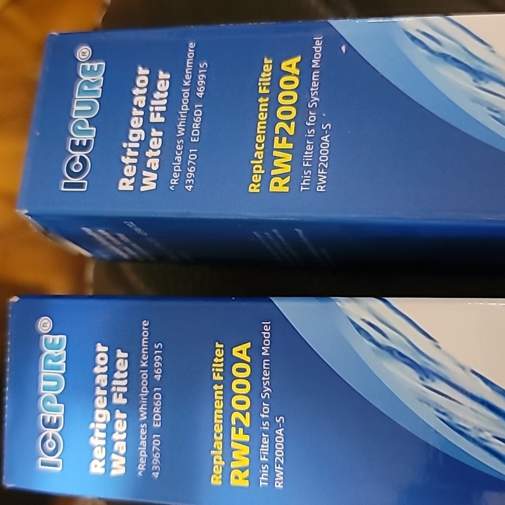 2 new in box ice prue whirlpool water filter